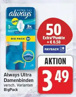 Edeka Always ultra damenbinden Angebot