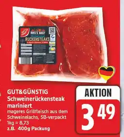 Edeka Gut&günstig schweinerückensteak mariniert Angebot