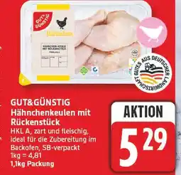 Edeka Gut&günstig hähnchenkeulen mit rückenstück Angebot