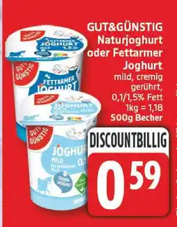Edeka Gut&günstig naturjoghurt Angebot