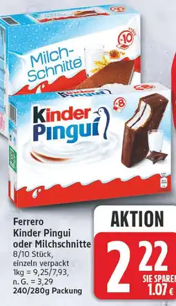 Edeka Ferrero kinder pingui Angebot