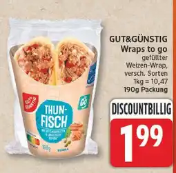 Edeka Gut&günstig wraps to go Angebot