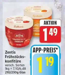 Edeka Zentis frühstückskonfitüre erdbeere extra Angebot