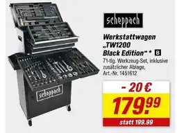 toom Baumarkt Scheppach werkstattwagen tw1200 black edition Angebot