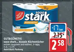 Edeka Gut&günstig sooo stark... klassik küchentücher Angebot