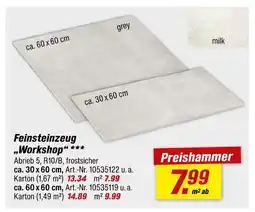 toom Baumarkt Feinsteinzeug workshop grey Angebot