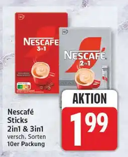 Edeka Nescafé sticks 2in1 Angebot