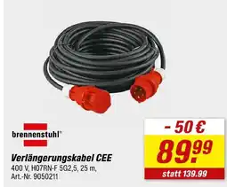 toom Baumarkt Brennenstuhl verlängerungskabel cee Angebot