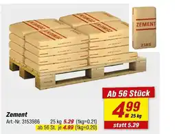 toom Baumarkt Zement Angebot