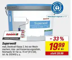 toom Baumarkt Toom superweiß Angebot
