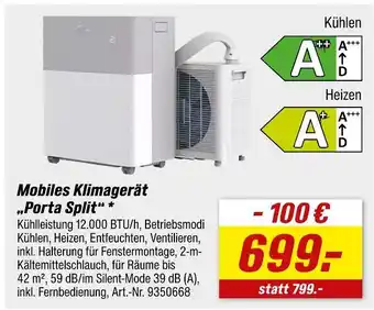 Mobiles klimagerät porta split