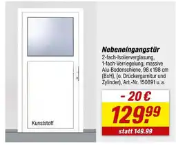 toom Baumarkt Nebeneingangstür Angebot