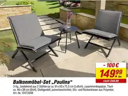 toom Baumarkt Balkonmöbel-set 'paulina' Angebot