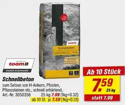 toom Baumarkt Toom schnellbeton Angebot