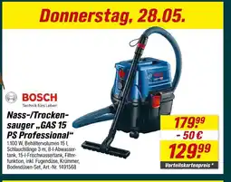 toom Baumarkt Bosch nass-/trockensauger gas 15 ps professional Angebot