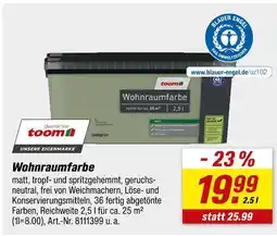 toom Baumarkt Toom wohnraumfarbe Angebot