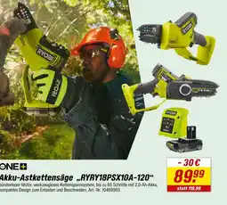 toom Baumarkt Ryobi akku-astkettensäge ryry18psx10a-120 Angebot
