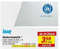 toom Baumarkt Knauf gipskartonplatte Angebot