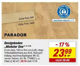 toom Baumarkt Parador designboden modular one Angebot