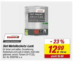 toom Baumarkt Toom 3in1 metallschutz-lack Angebot