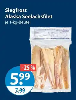 V Markt Siegfrost alaska seelachsfilet Angebot