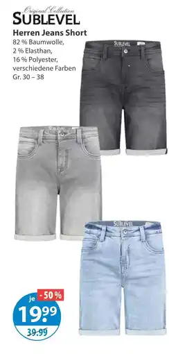 V Markt Sublevel herren jeans short Angebot