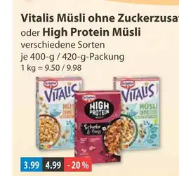 V Markt Dr. oetker vitalis müsli ohne zuckerzusatz Angebot