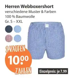 V Markt Herren webboxershort Angebot