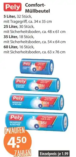 V Markt Pely comfort-müllbeutel Angebot