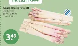 V Markt Spargel weiß / violett Angebot