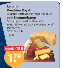V Markt Lehern bergkäse royal Angebot
