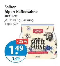 V Markt Saliter alpen-kaffeesahne Angebot
