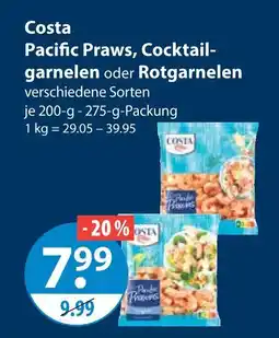 V Markt Costa pacific prawns Angebot