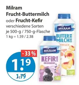 V Markt Milram frucht-buttermilch Angebot