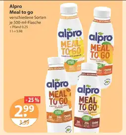 V Markt Alpro meal to go vanilla flavour Angebot