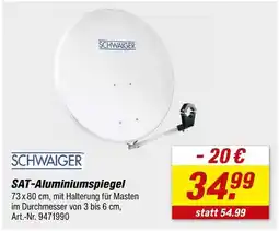 toom Baumarkt Schwaiger sat-aluminiumspiegel Angebot