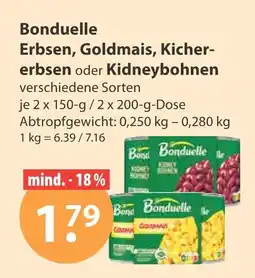 V Markt Bonduelle erbsen Angebot
