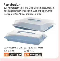 V Markt Partybutler ca. 44 x 30 x 9 cm Angebot