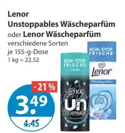 V Markt Lenor unstoppables wäscheparfüm Angebot