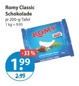 V Markt Romy classic schokolade Angebot