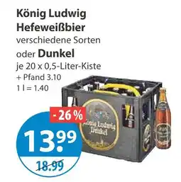 V Markt König ludwig hefeweißbier Angebot