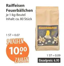 V Markt Raiffeisen feuerbällchen Angebot