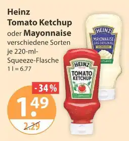 V Markt Heinz tomato ketchup Angebot