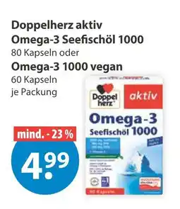 V Markt Doppelherz omega-3 seefischöl 1000 Angebot