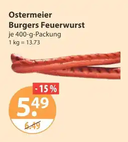V Markt Ostermeier burgers feuerwurst Angebot