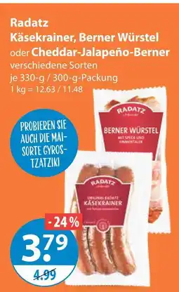V Markt Radatz käsekrainer Angebot
