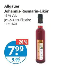 V Markt Allgäuer johannis-rosmarin-likör Angebot