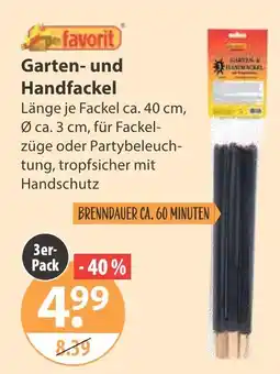 V Markt Favorit garten- und handfackel Angebot