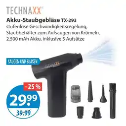 V Markt Technaxx akku-staubgebläse tx-293 Angebot