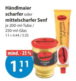 V Markt Händlmaier scharfer senf Angebot